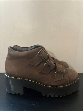 Dr. Martens Women's Coppola Boots in dark brown leather size 6